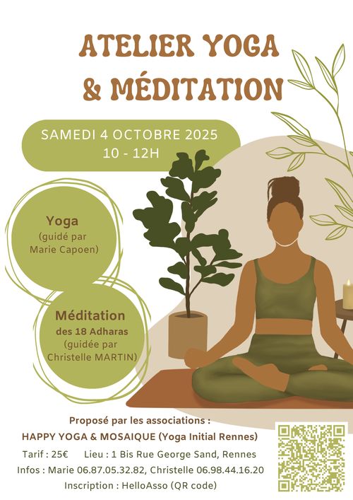 Flyer yoga méditation